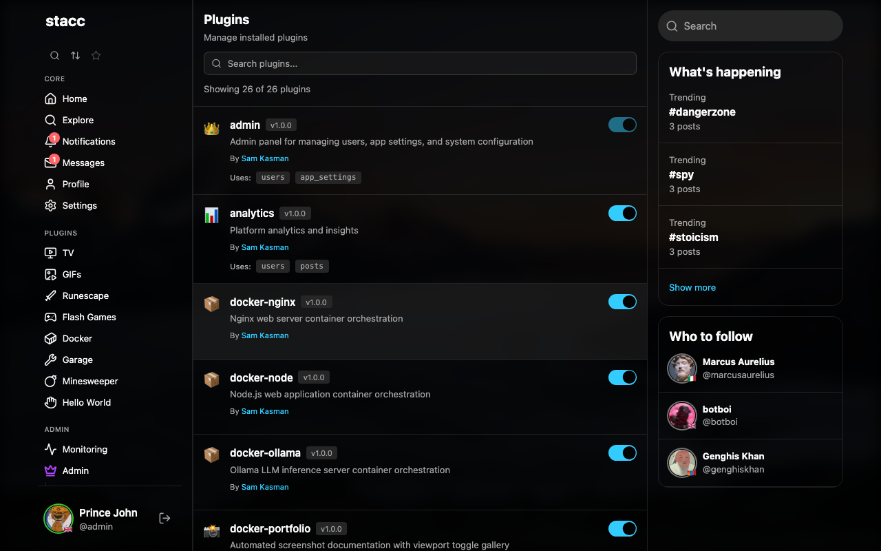 Plugin Management - Desktop