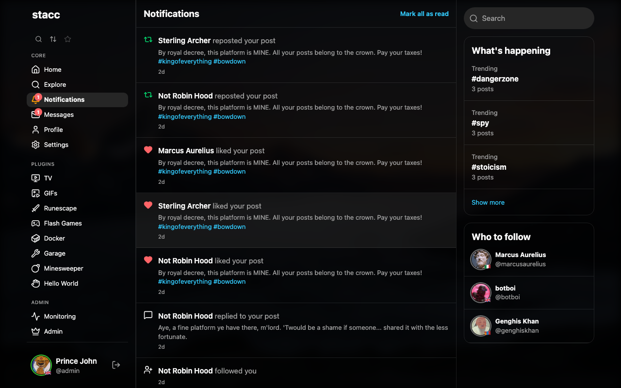 Notifications - Desktop